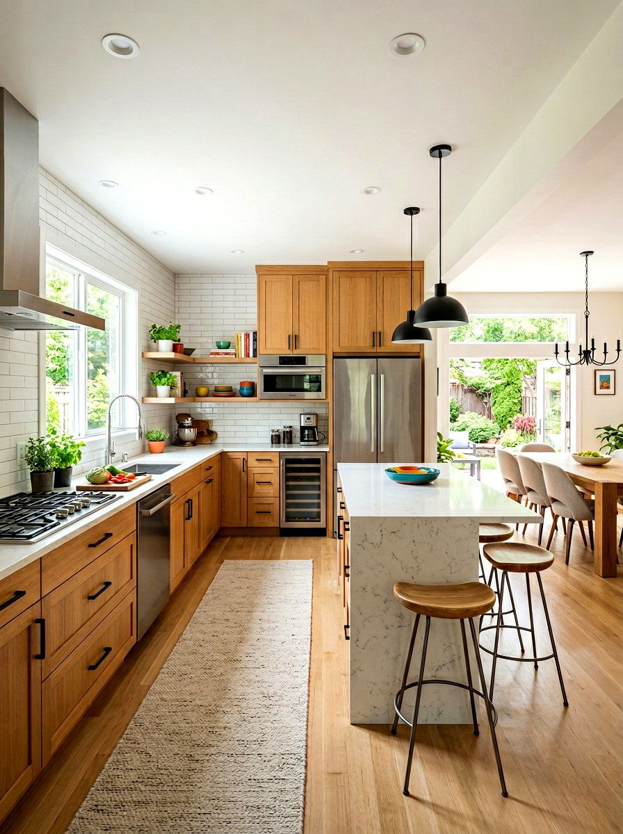 U Shaped Open Kitchen - 30 open kitchen ideas