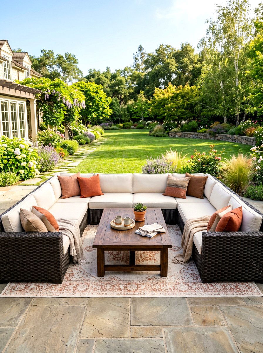 U Shaped Patio Sectional - 30 modular outdoor seating ideas