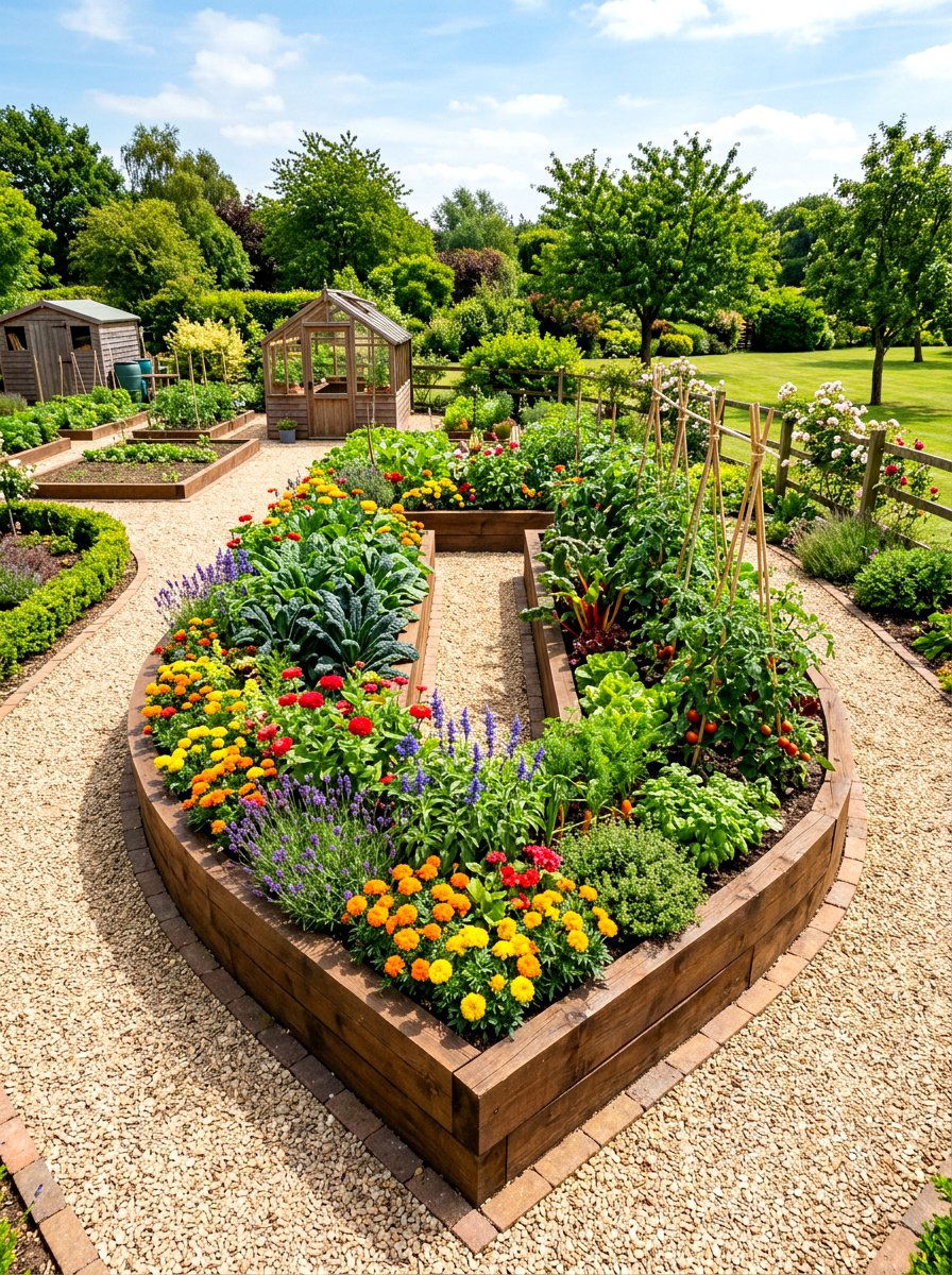 U Shaped Raised Flower Bed - 30 raised flower bed ideas