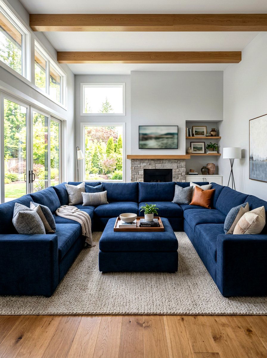 U Shaped Sectional - 30 family room sectional ideas