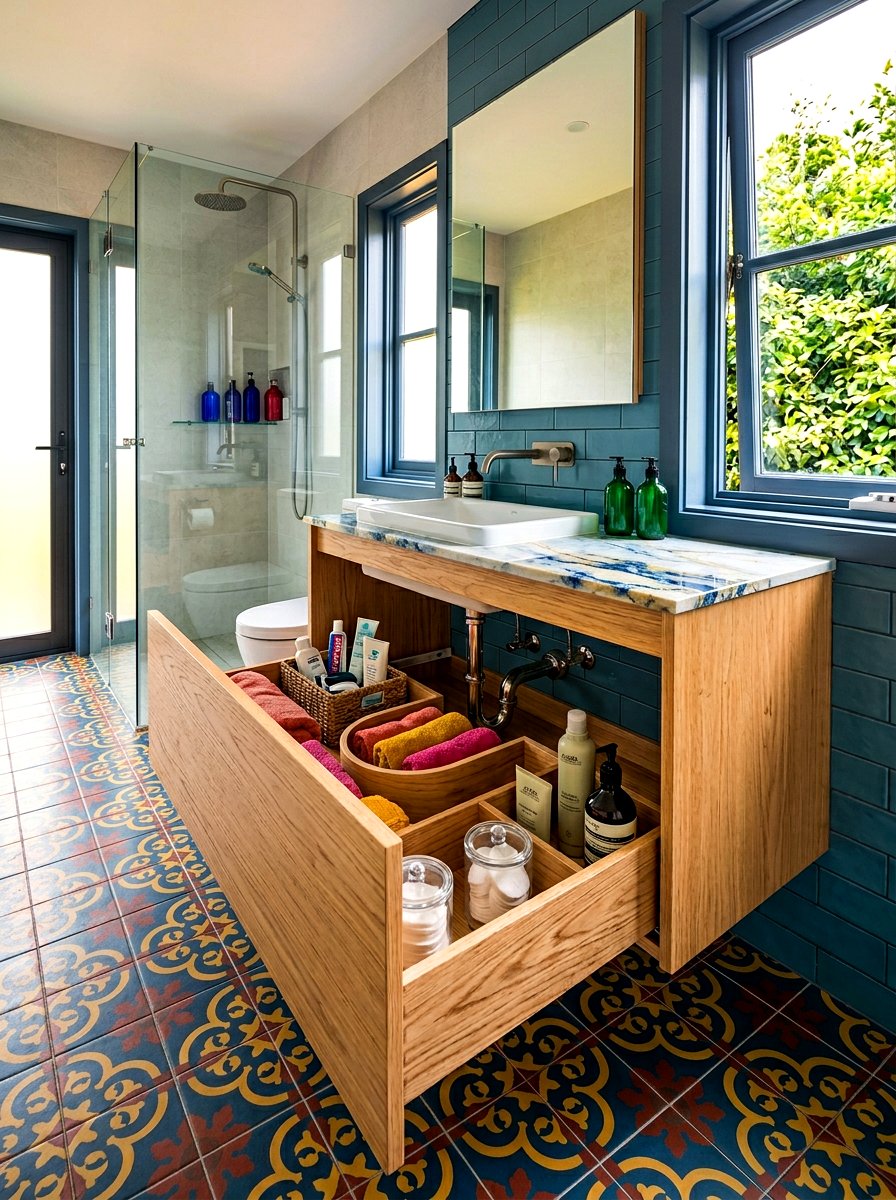 U Shaped Vanity Drawer - 30 bathroom vanity drawer ideas