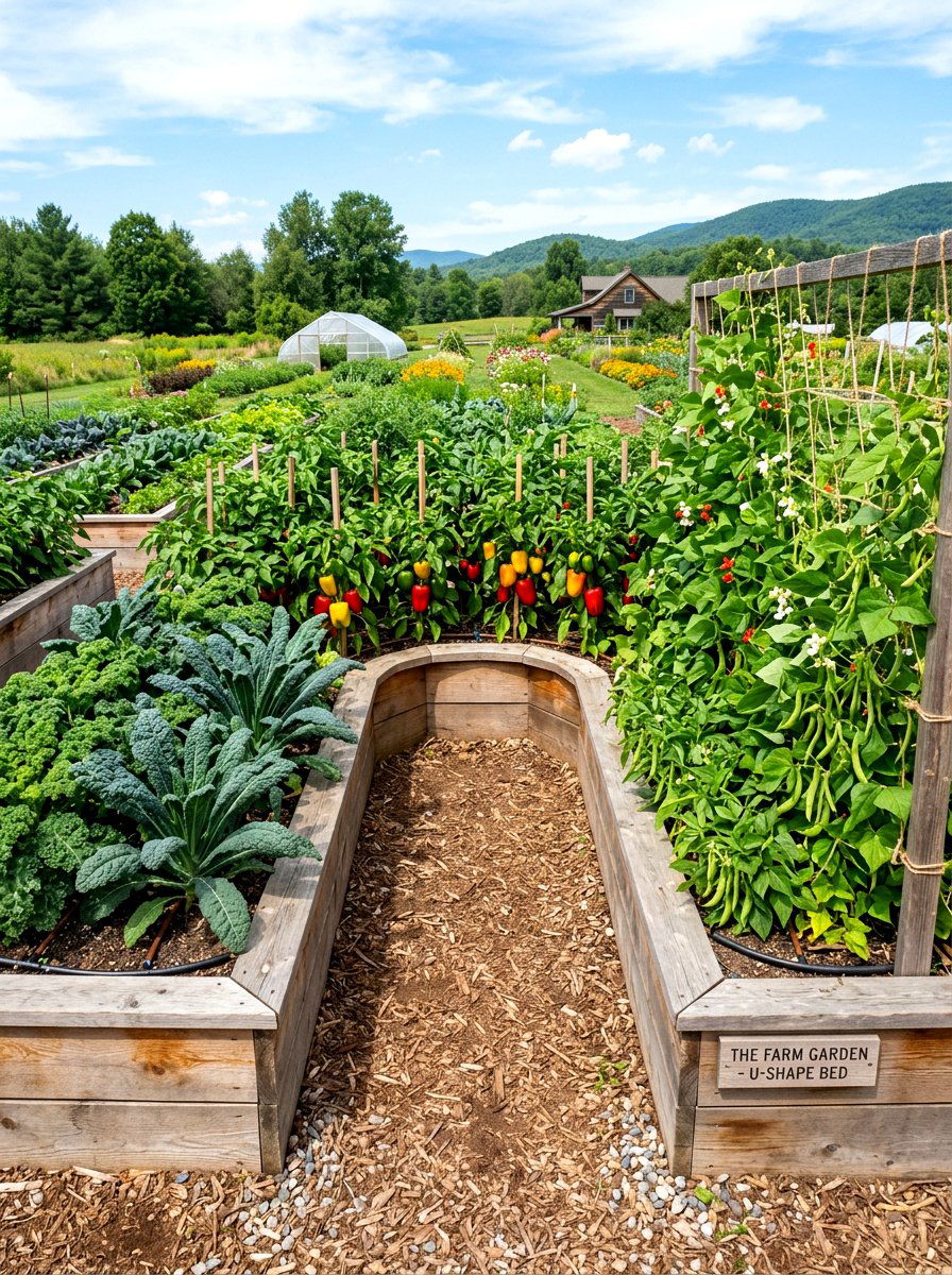 U shaped garden bed - 30 modern raised bed ideas