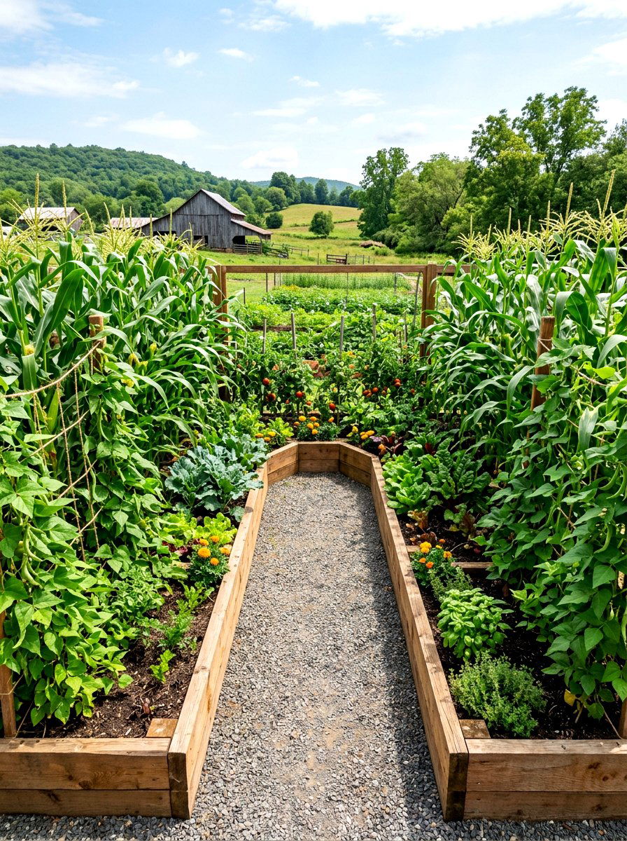 U shaped garden layouts - 30 raised vegetable garden ideas