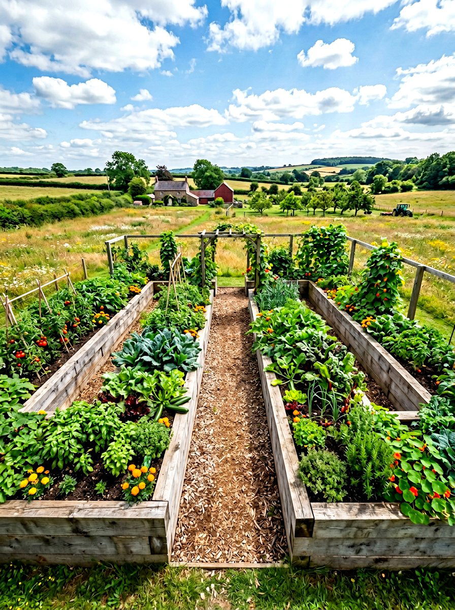 U shaped raised garden - 30 wood raised bed ideas
