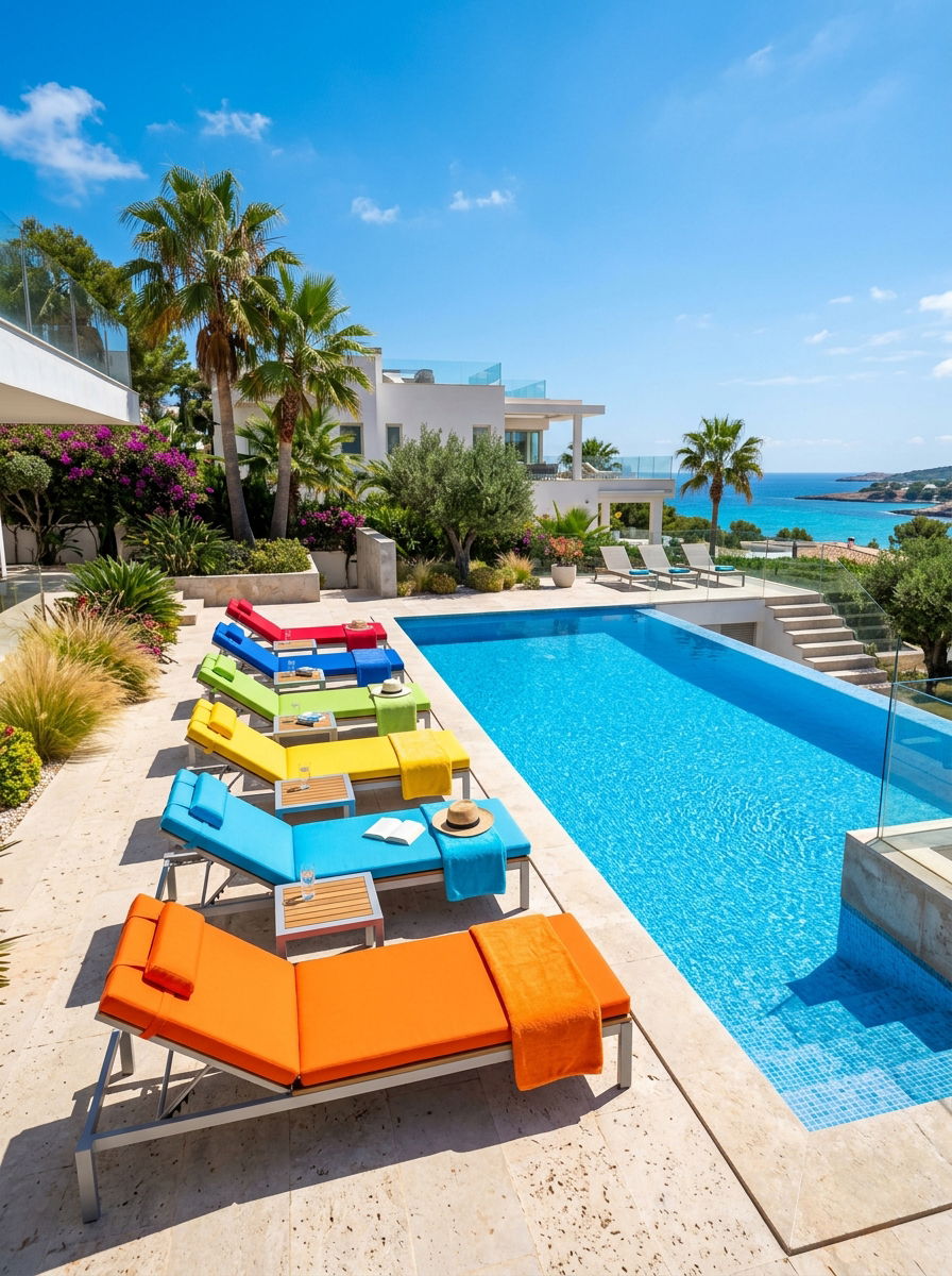 UV Resistant Lounger Pool Space - 30 pool ledge lounger ideas