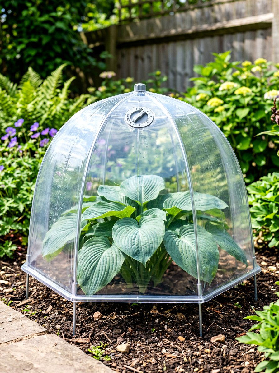 Umbrella Style Greenhouse - 30 mini backyard greenhouse ideas