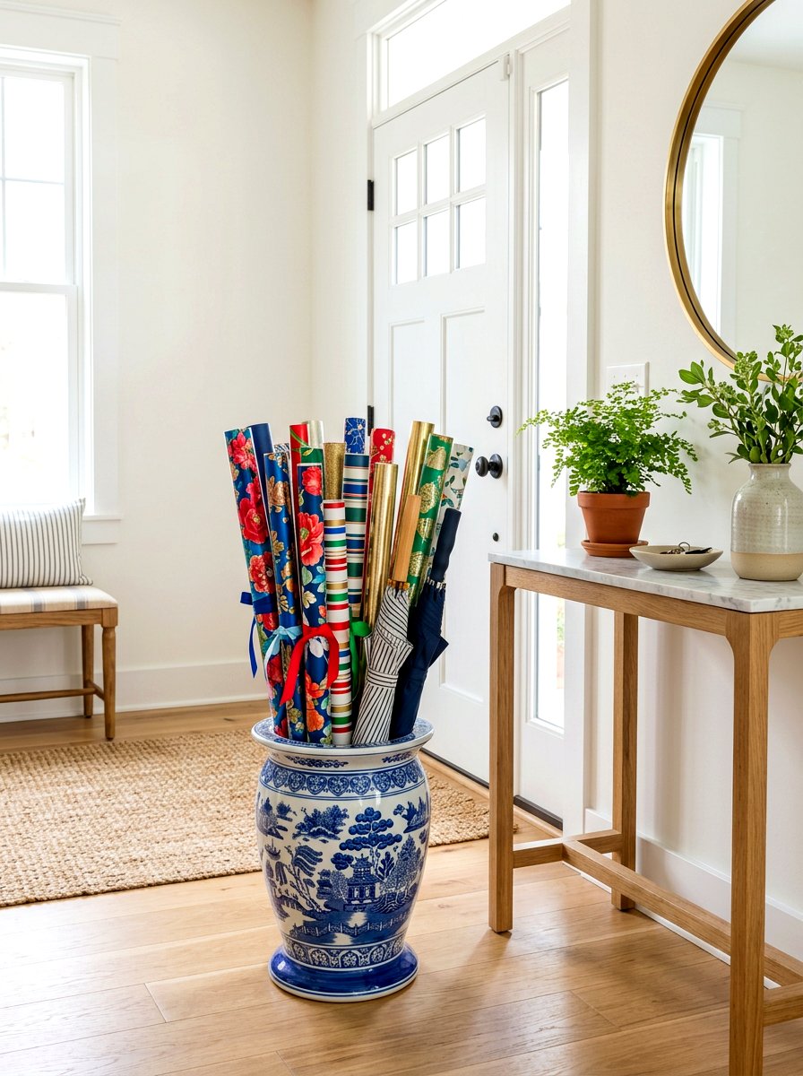 30 Wrapping Paper Storage Ideas to Tame the Holiday Mess