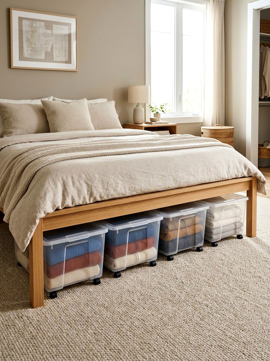 Under Bed Storage - 30 modular apartment storage ideas