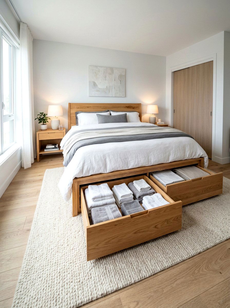 Under Bed Storage - 30 small house decor ideas