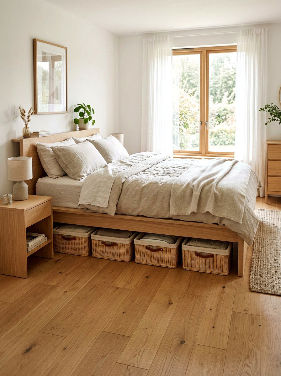 Under Bed Storage Basket - 30 basket storage ideas