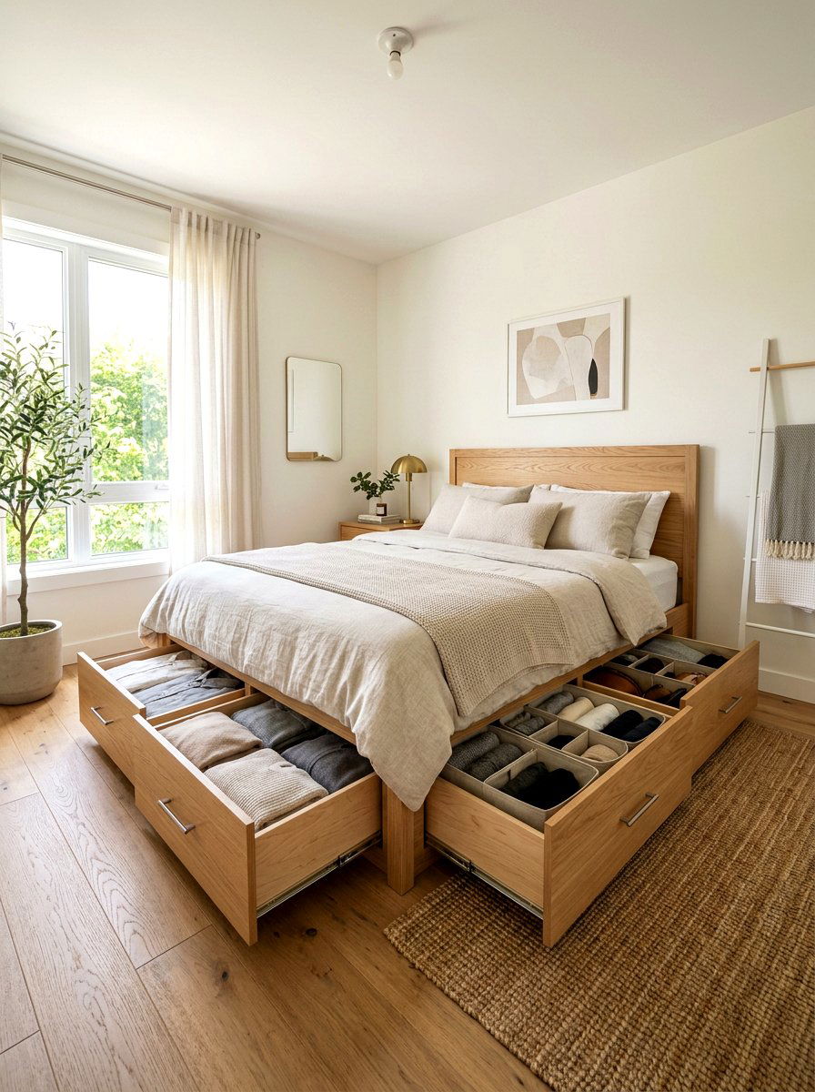 Under Bed Storage For Small Bedroom - 30 small bedroom ideas