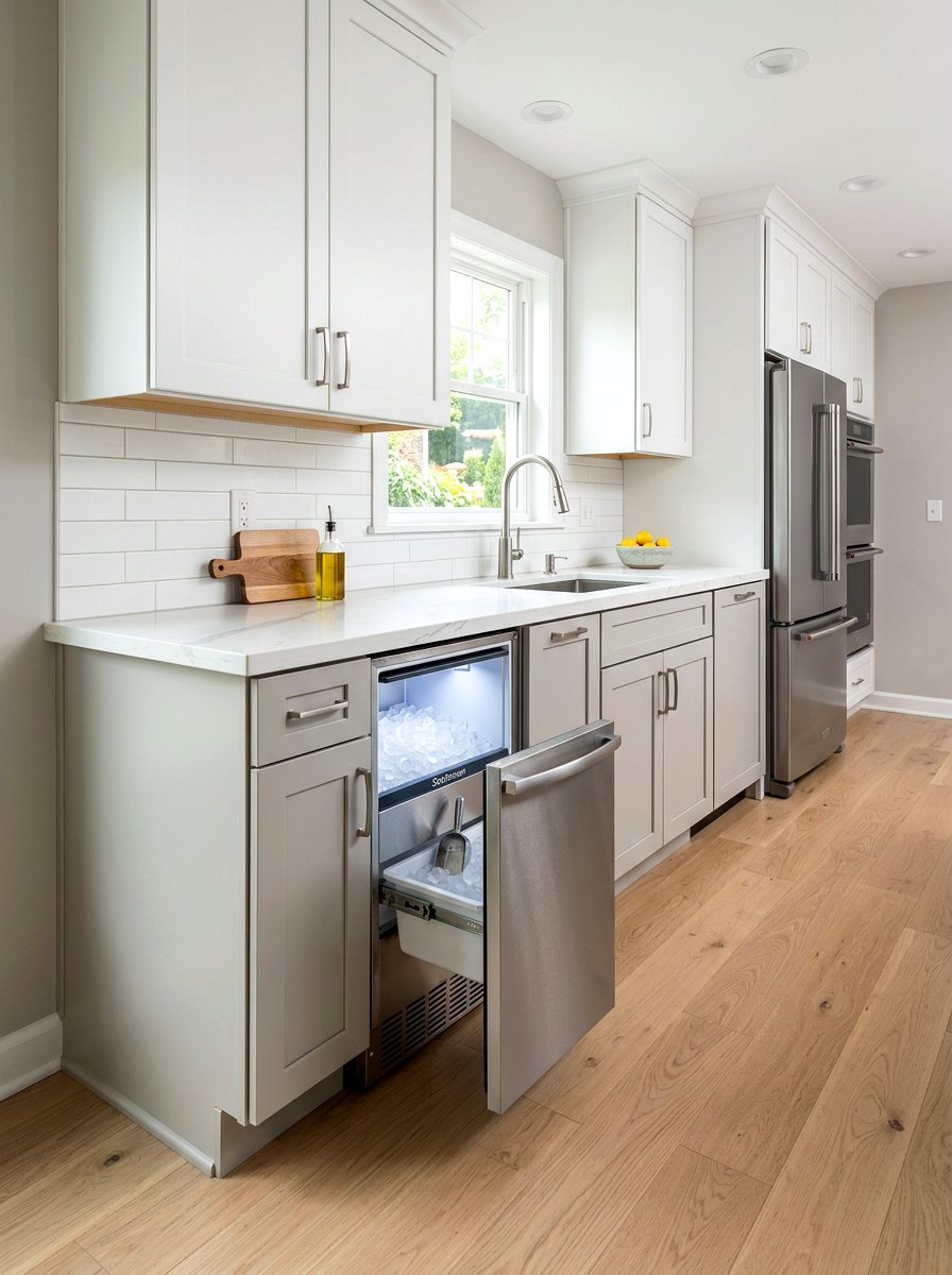 Under Cabinet Ice Machine - 30 ice maker nook ideas