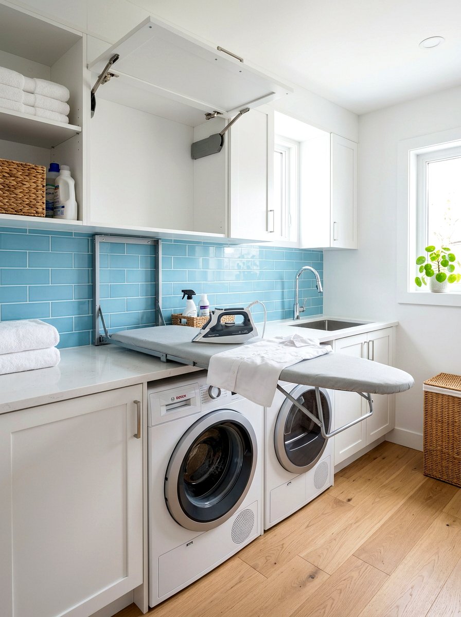 Under Cabinet Ironing - 30 ironing station ideas