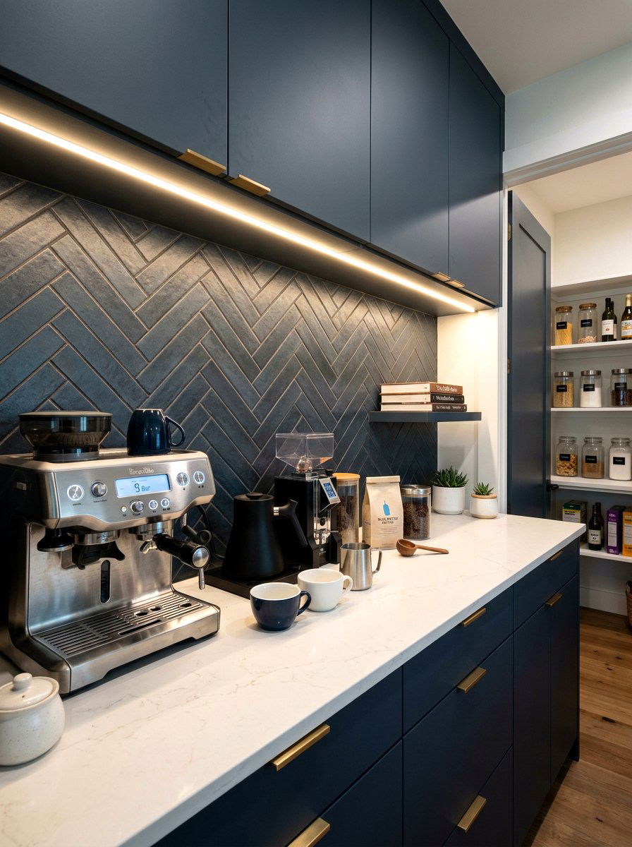 Under Cabinet LED Lighting - 30 breakfast pantry ideas
