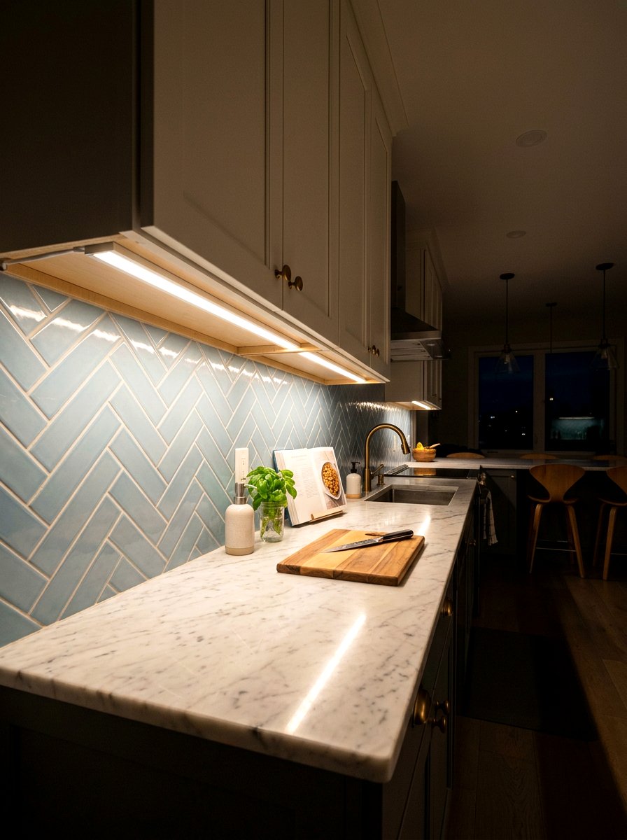 Under Cabinet Lighting - 30 traditional kitchen ideas