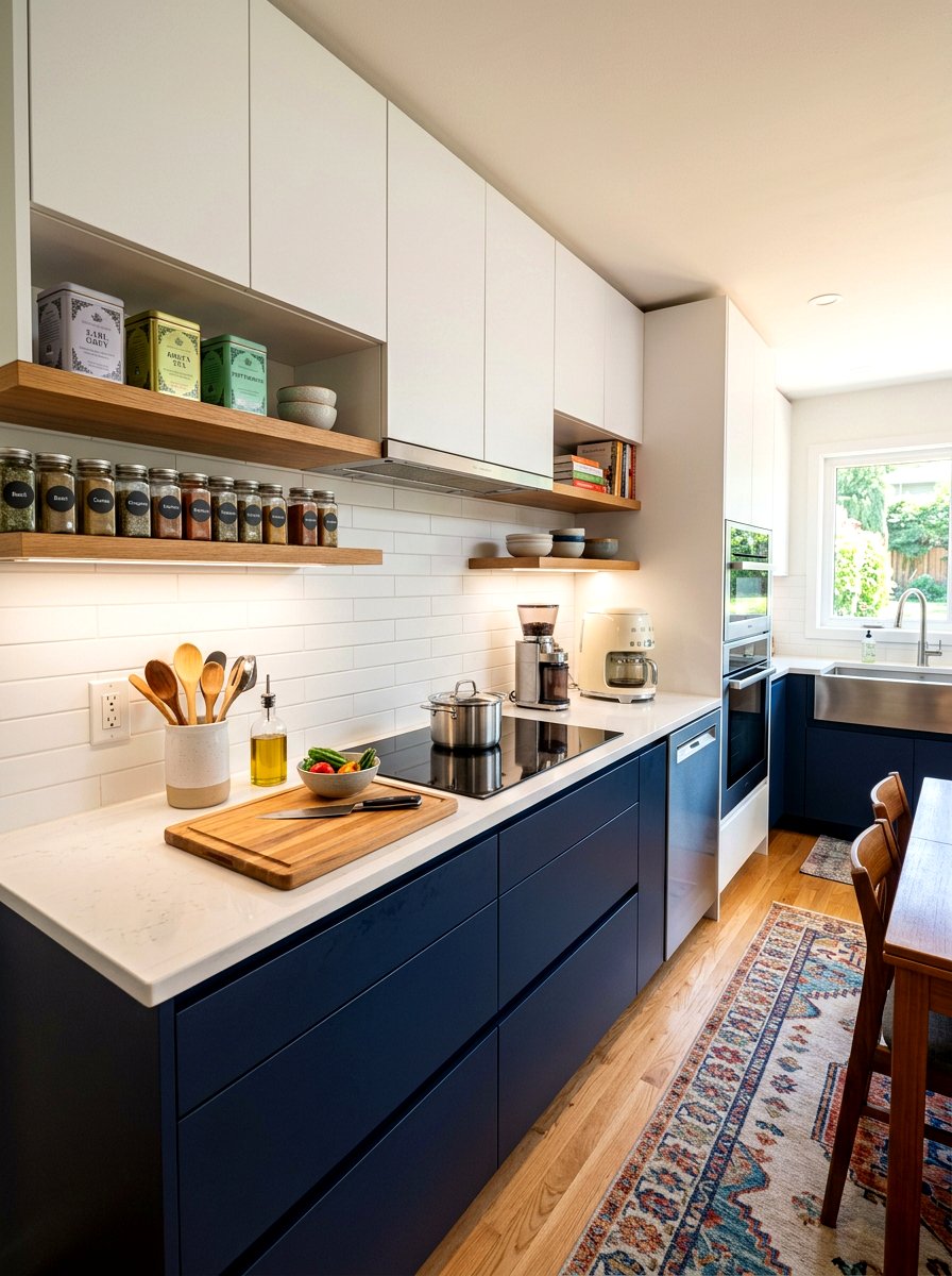 Under Cabinet Shelves - 30 kitchen shelfie ideas