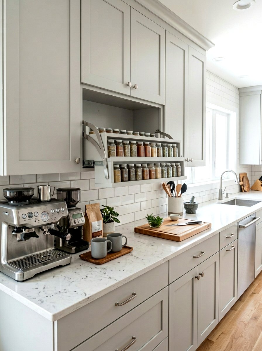 Under Cabinet Spice Drawer - 30 spice drawer ideas
