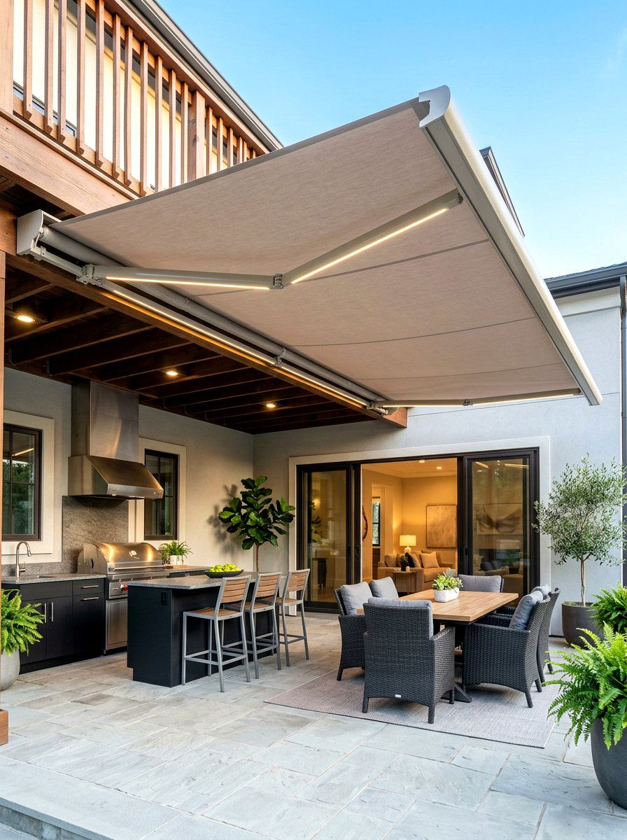 Under Deck Awning - 30 retractable awning ideas