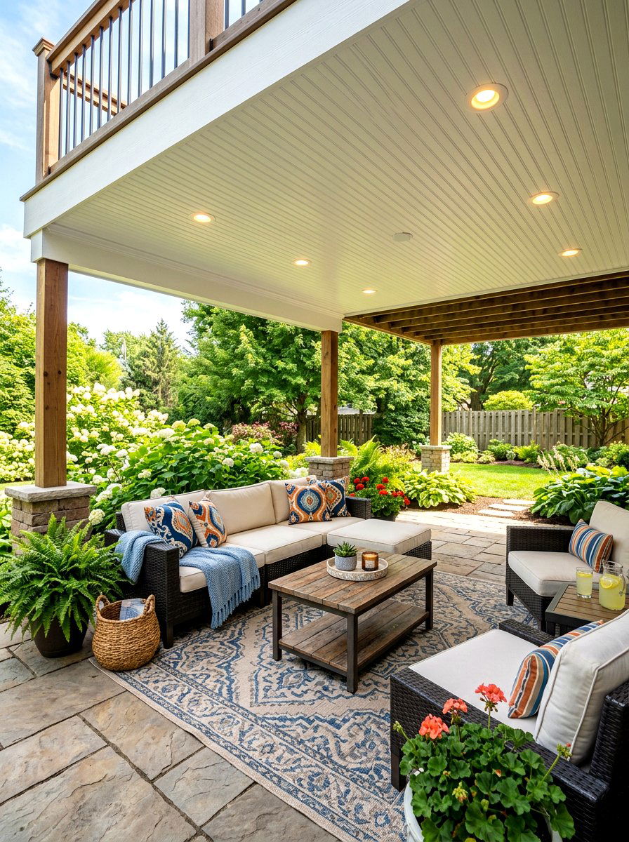 Under Deck Patio - 30 modern deck ideas