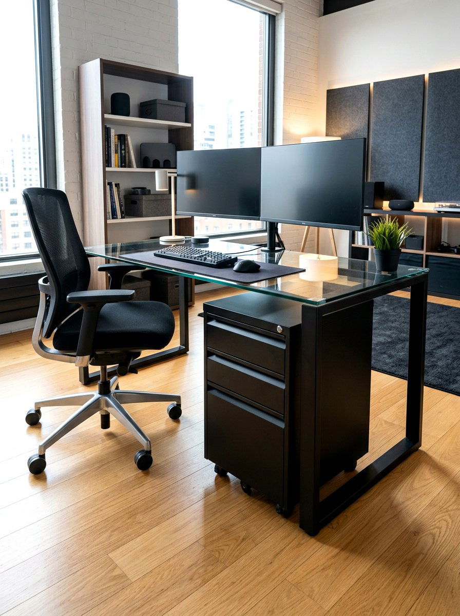 Under Desk Drawer Unit - 30 office file storage ideas