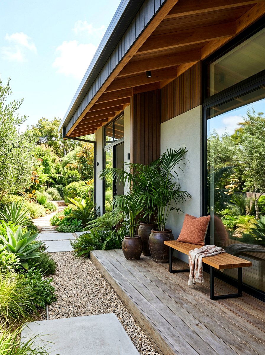 Under Eaves Sanctuary - 30 outdoor meditation corner ideas