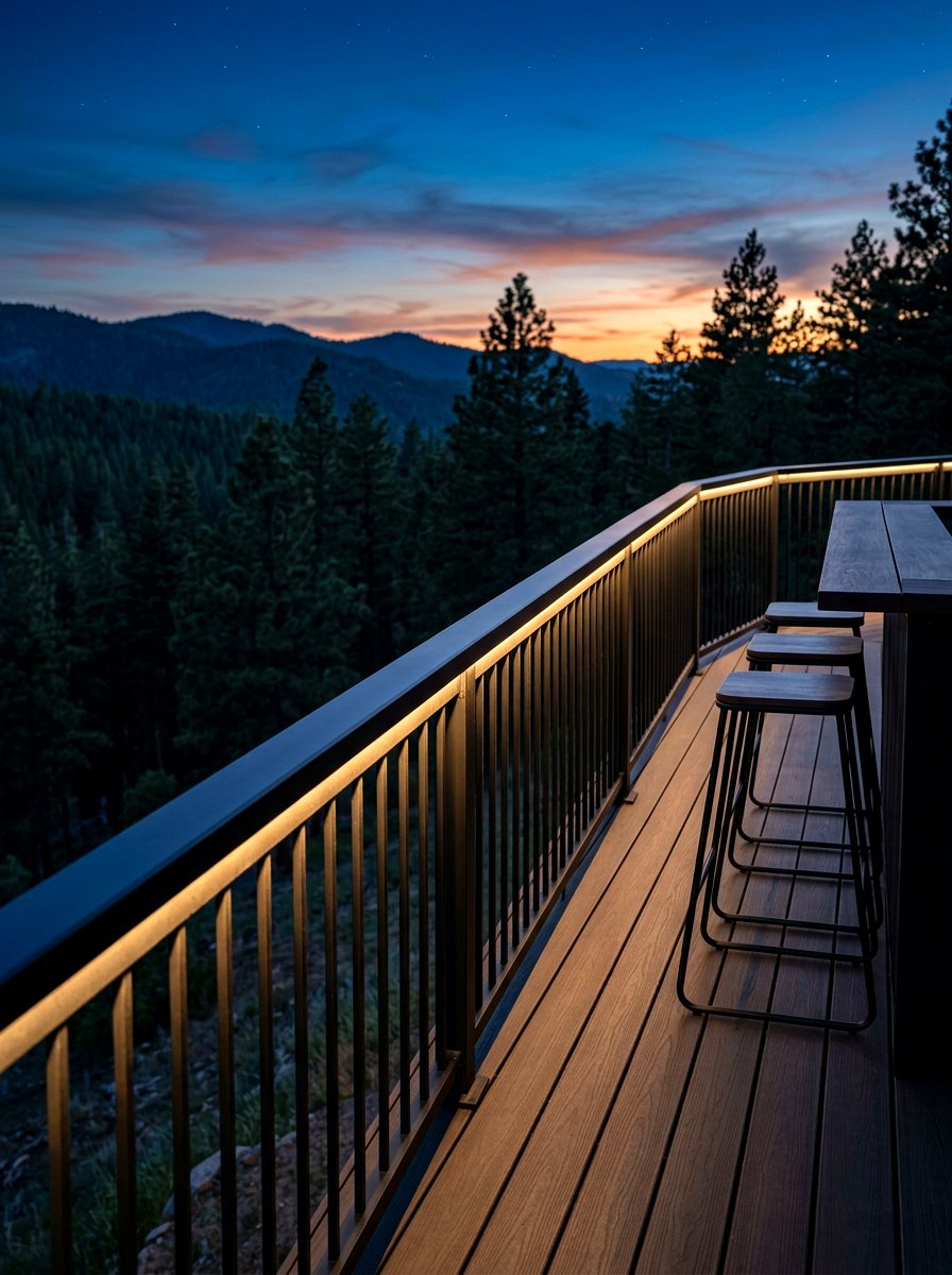 Under Railing Lighting - 30 deck lighting ideas