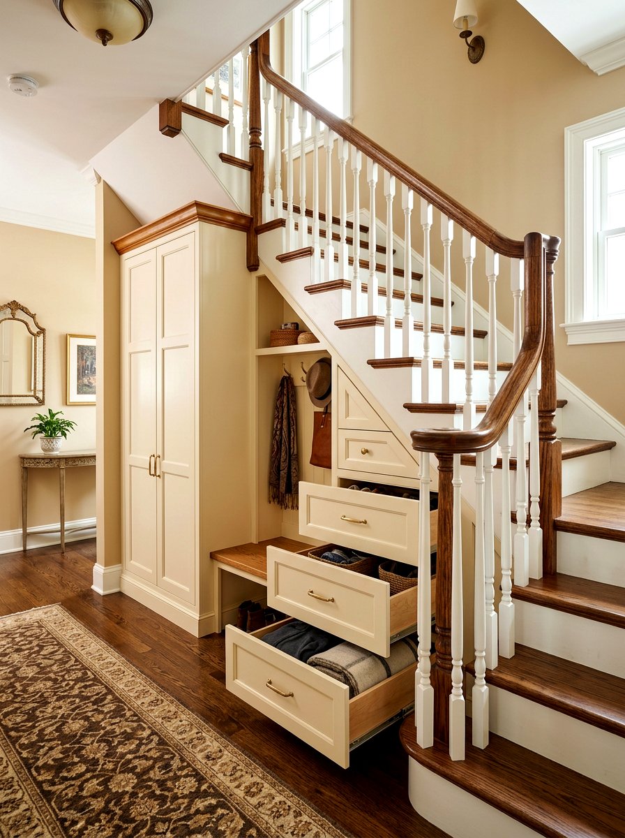Under Stair Storage Cabinet - 30 drop zone cabinet ideas