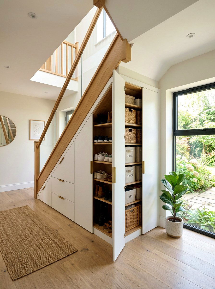 Under Stairs Cabinet - 30 smart storage home ideas
