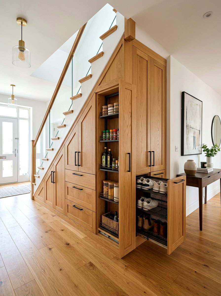 Under Stairs Cabinet - 30 hidden storage furniture ideas