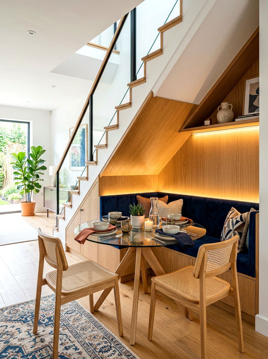 Under Stairs Dining Area - 30 small dining nook ideas