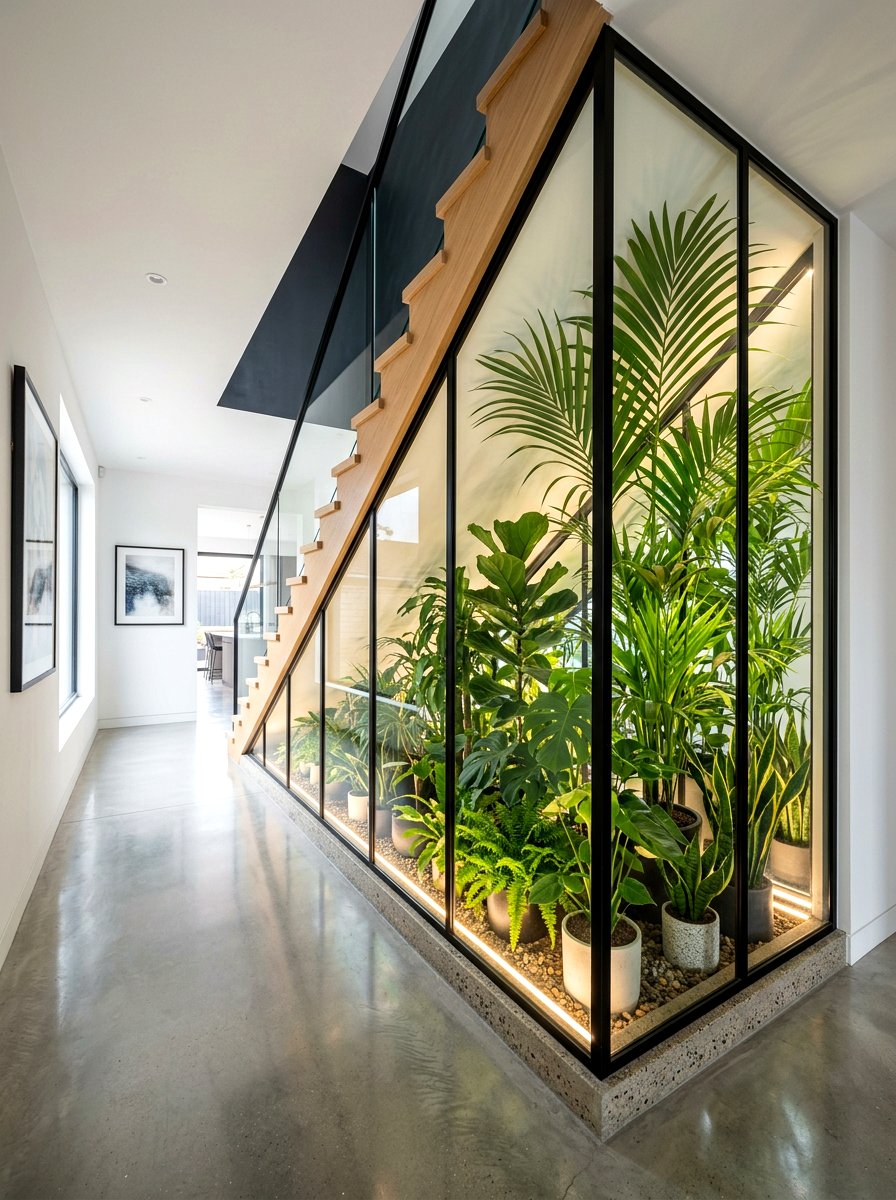 Under Stairs Greenhouse - 30 indoor greenhouse ideas