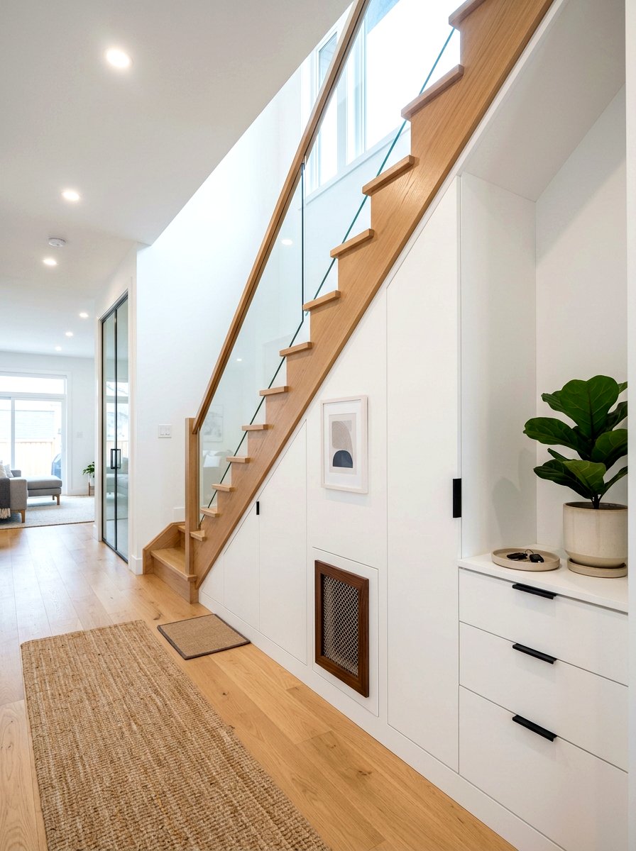 Under Stairs Hidden Cat Box - 30 hidden litter area ideas aesthetic