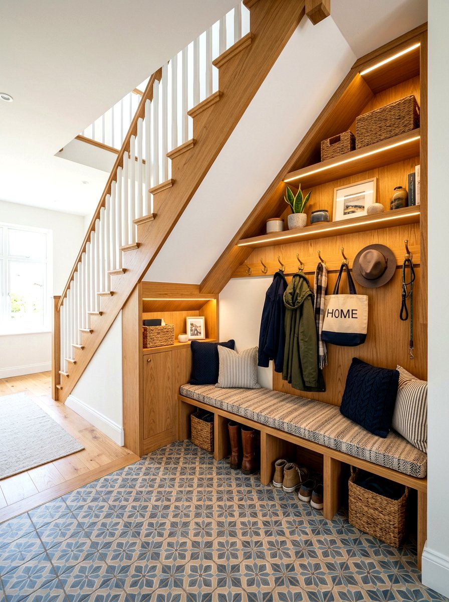 Under Stairs Mudroom - 30 small mudroom ideas