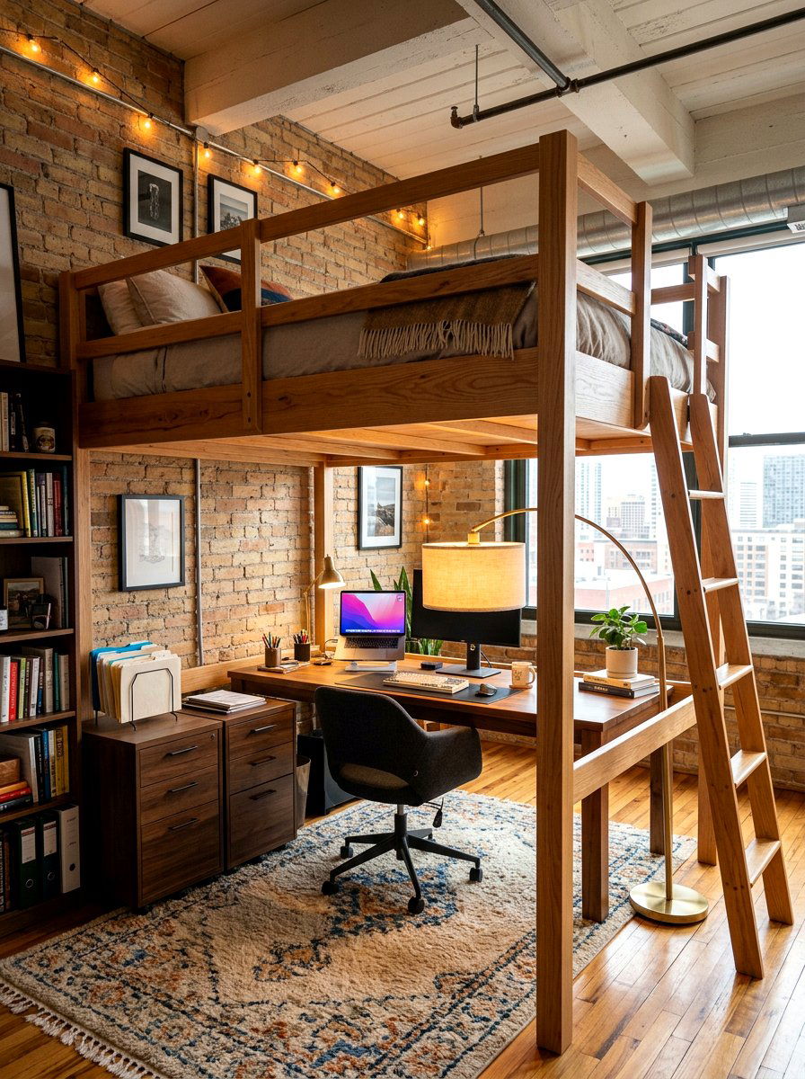 Under The Bed Workspace - 30 apartment office ideas