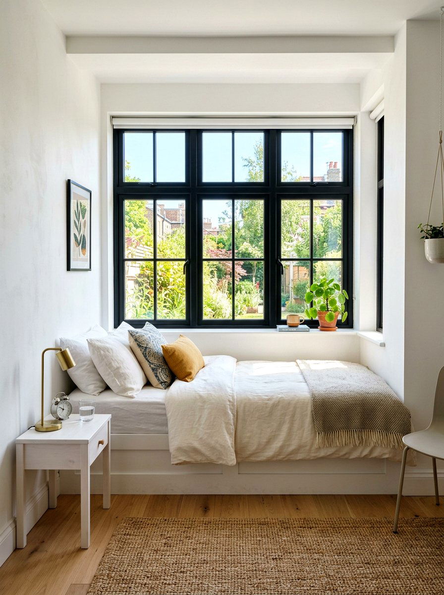 Under Window Sleeping Nook - 30 studio sleeping nook ideas