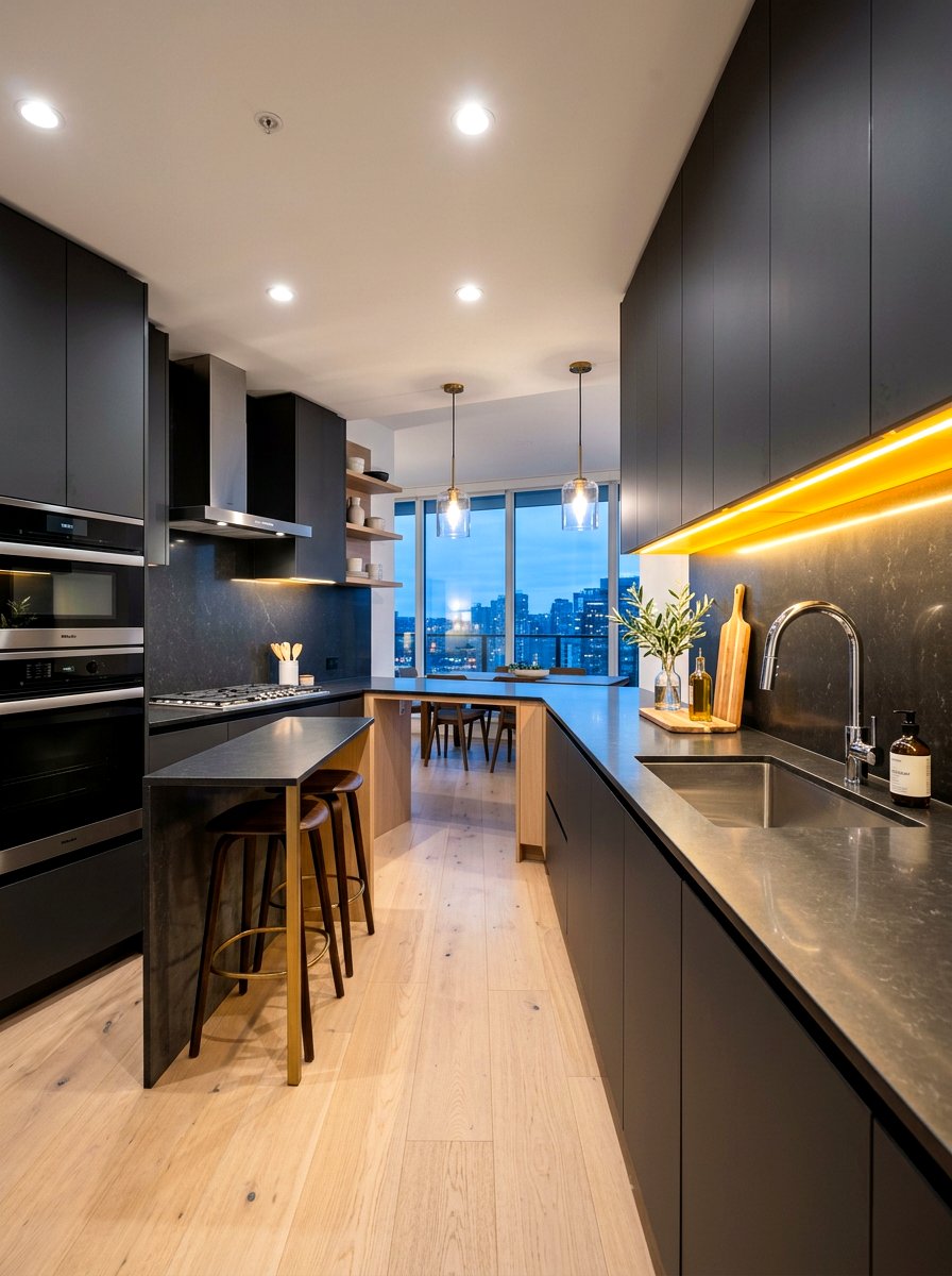 Under cabinet battery lighting - 30 rental kitchen ideas