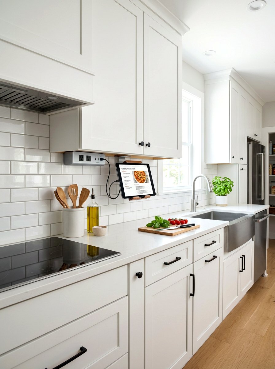 Under cabinet kitchen charger - 30 charging station ideas
