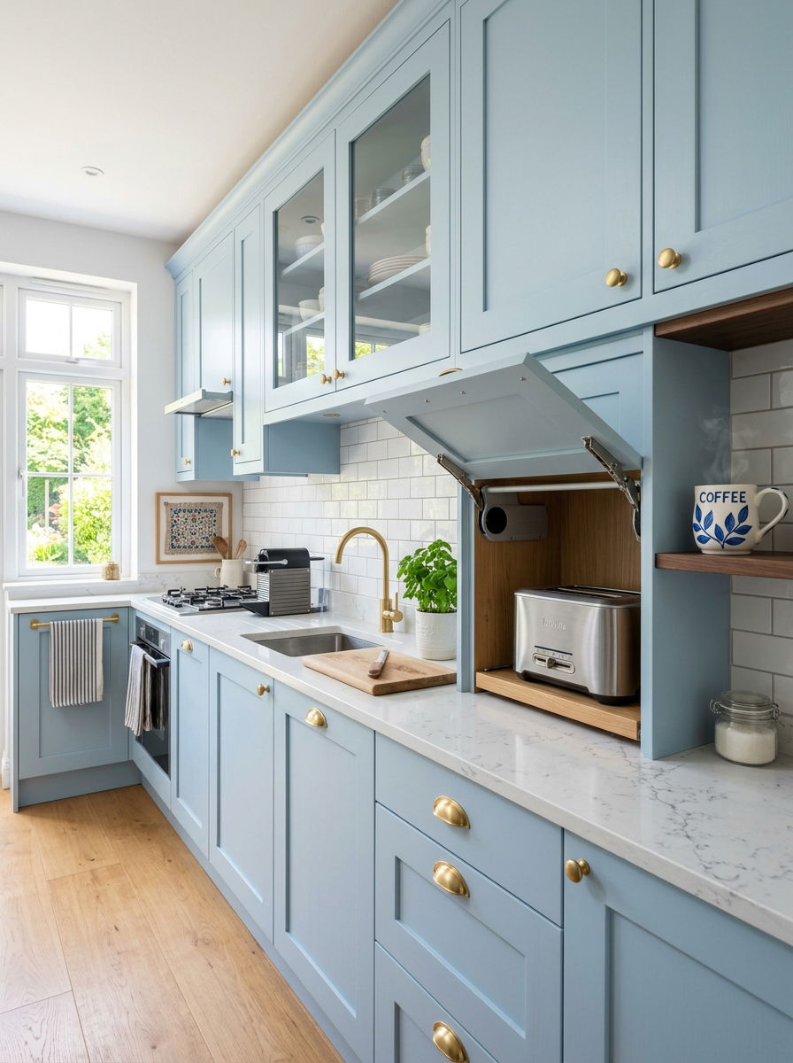 Under cabinet toaster garage - 30 hidden toaster garage ideas aesthetic
