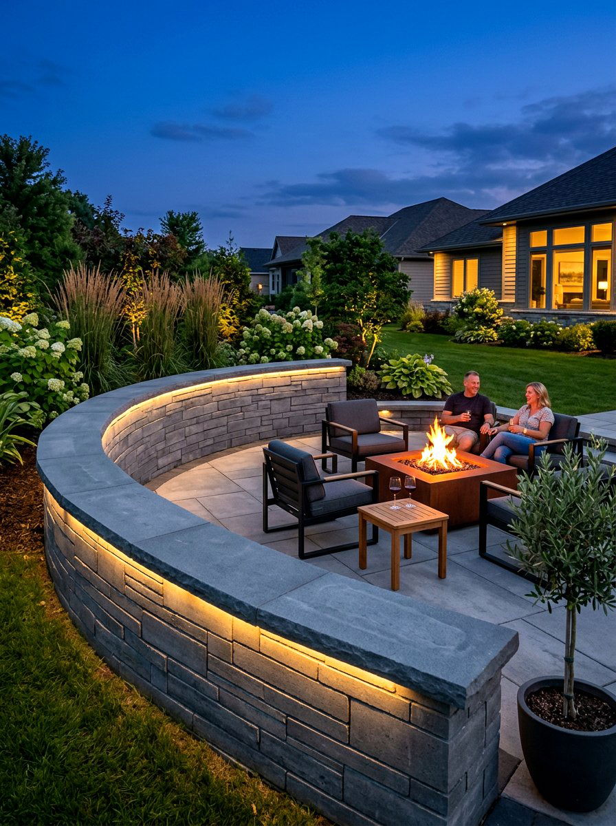 Under cap wall lighting - 30 exterior lighting ideas for front of house
