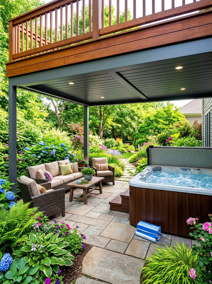 Under deck patio shade - 30 deck shade ideas