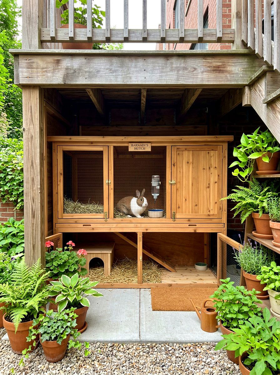 Under deck rabbit hutch - 30 rabbit hutch garden ideas