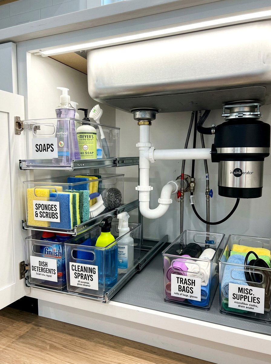 Under sink labels - 30 label organization ideas