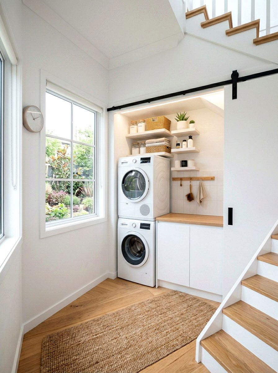 Under stair laundry - 30 utility room ideas