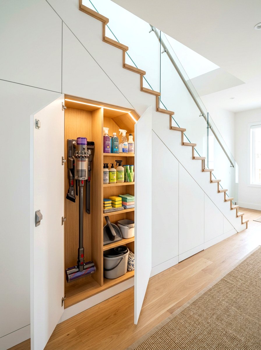 Under stairs hidden storage - 30 under stairs decor niche ideas