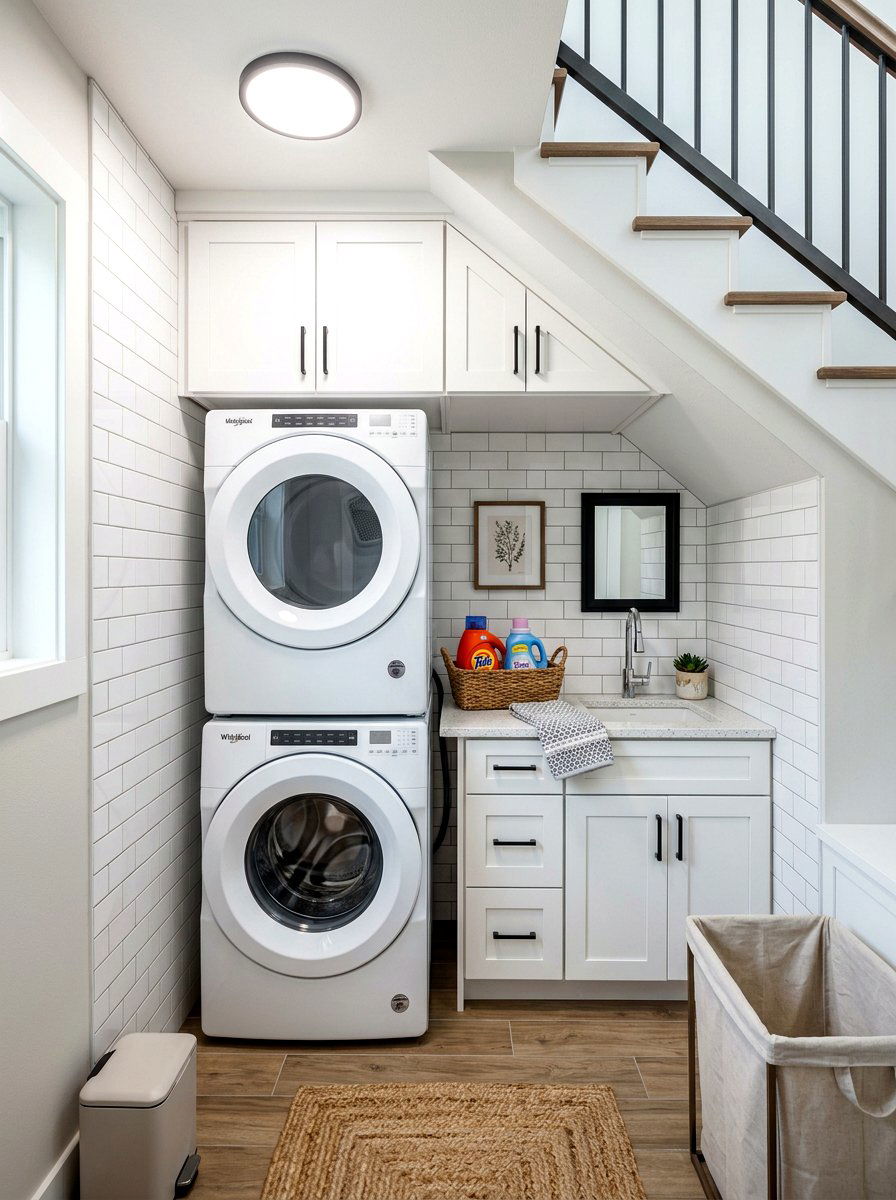 Under stairs laundry room - 30 under stairs decor niche ideas