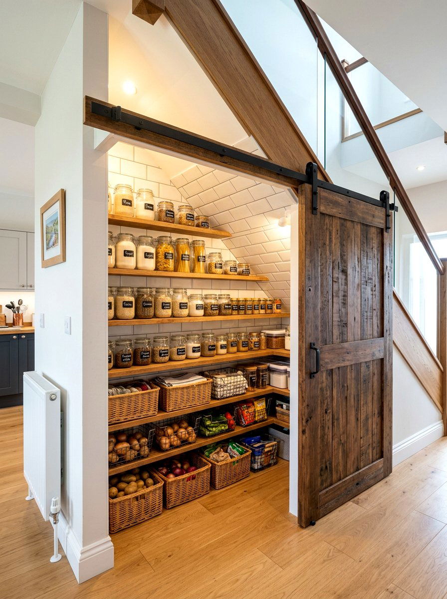 Under stairs pantry storage - 30 under stairs storage ideas