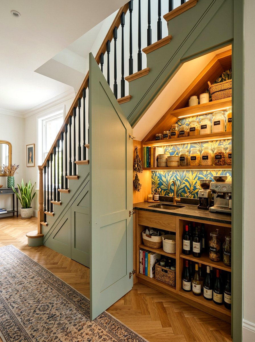Under stairs pantry - 30 butler pantry ideas