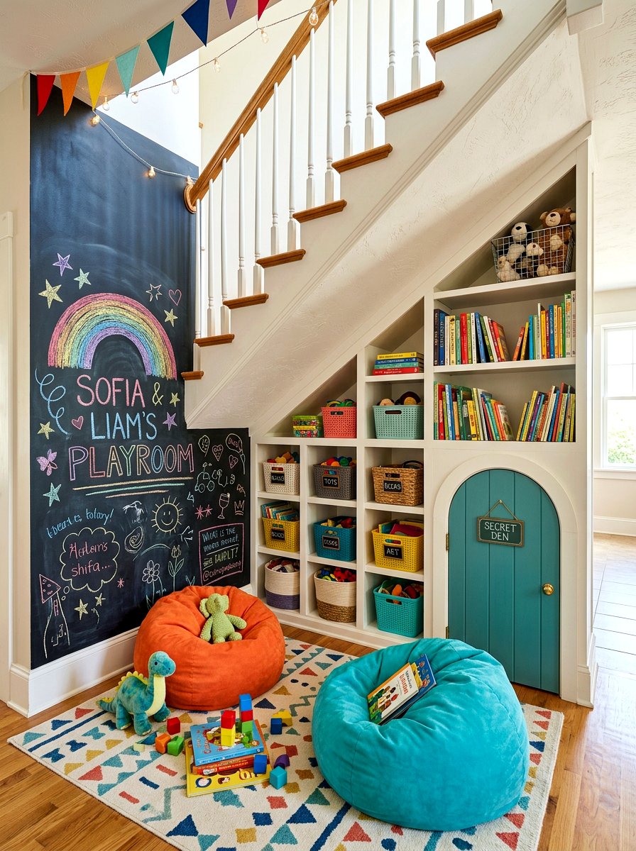 Under stairs playroom - 30 under stairs decor niche ideas