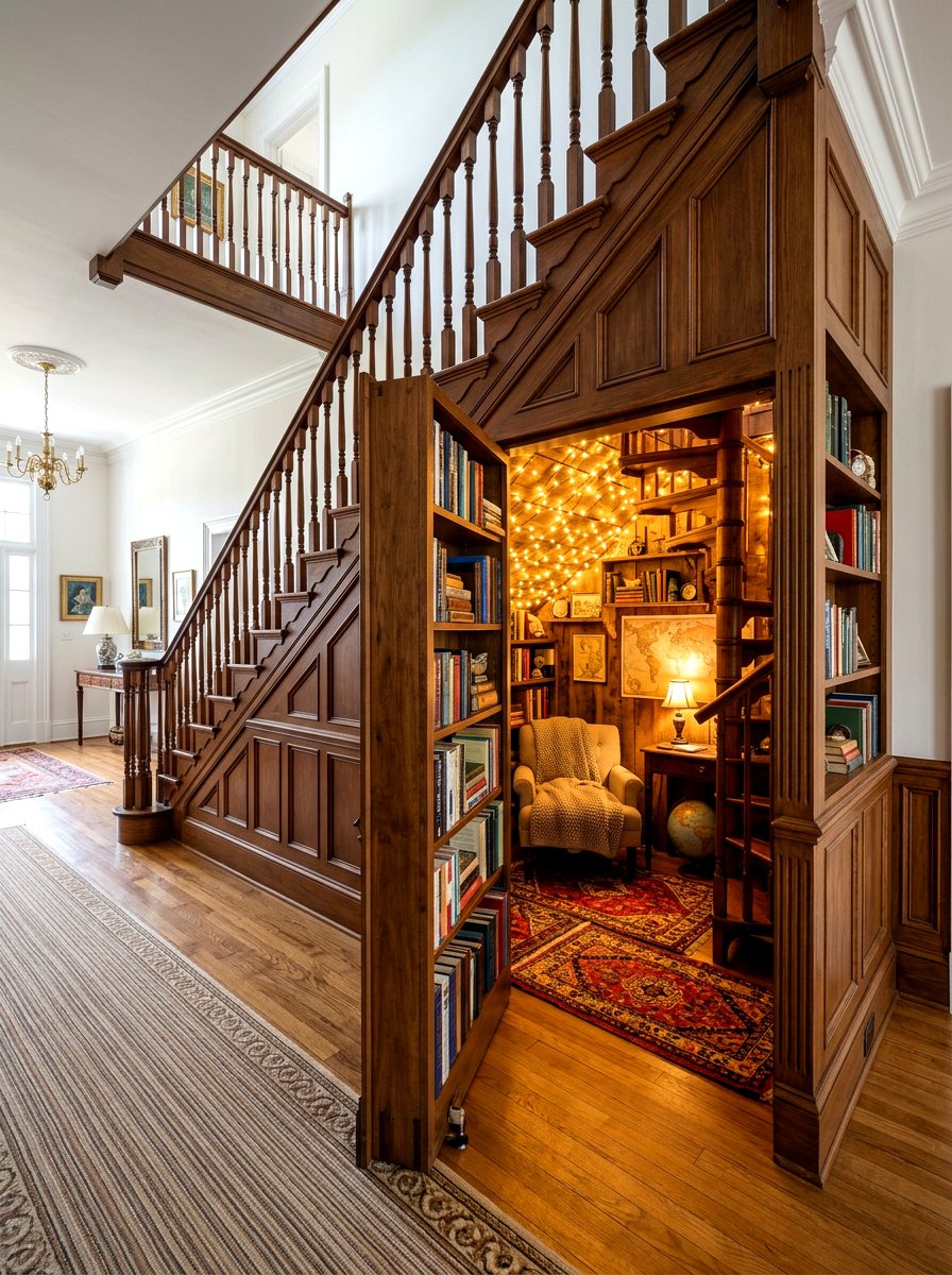 Under stairs secret room - 30 under staircase nook ideas