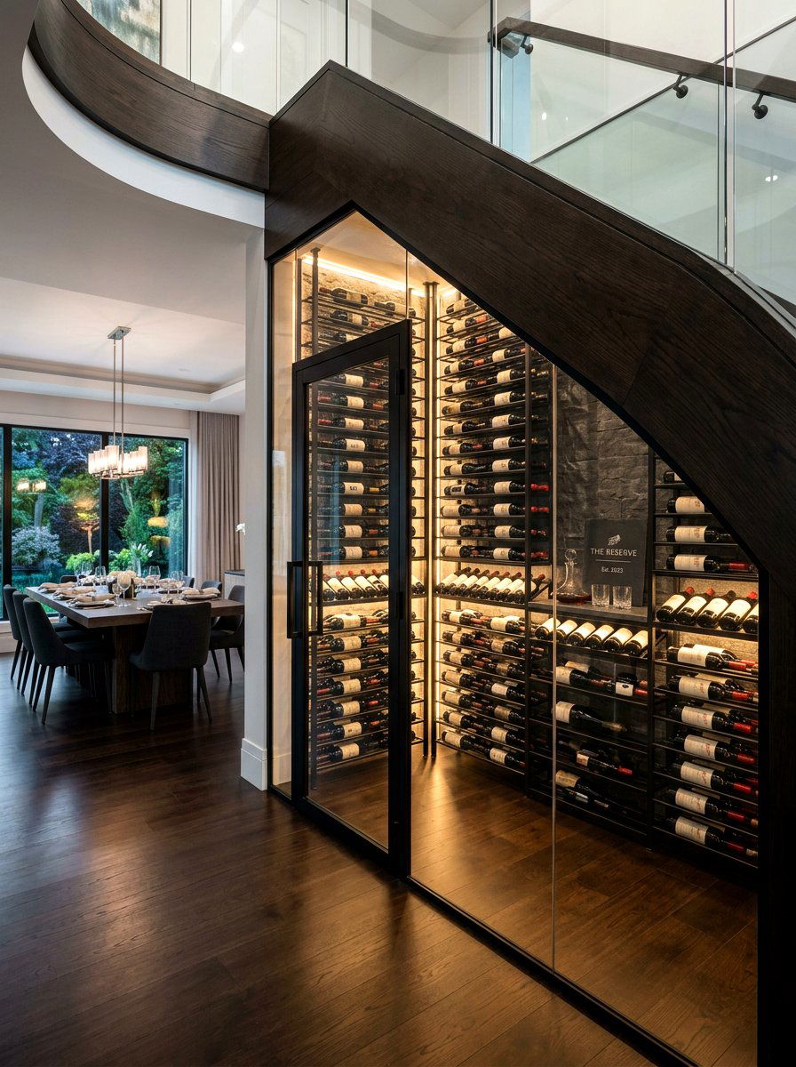 Under stairs wine cellar - 30 under staircase nook ideas